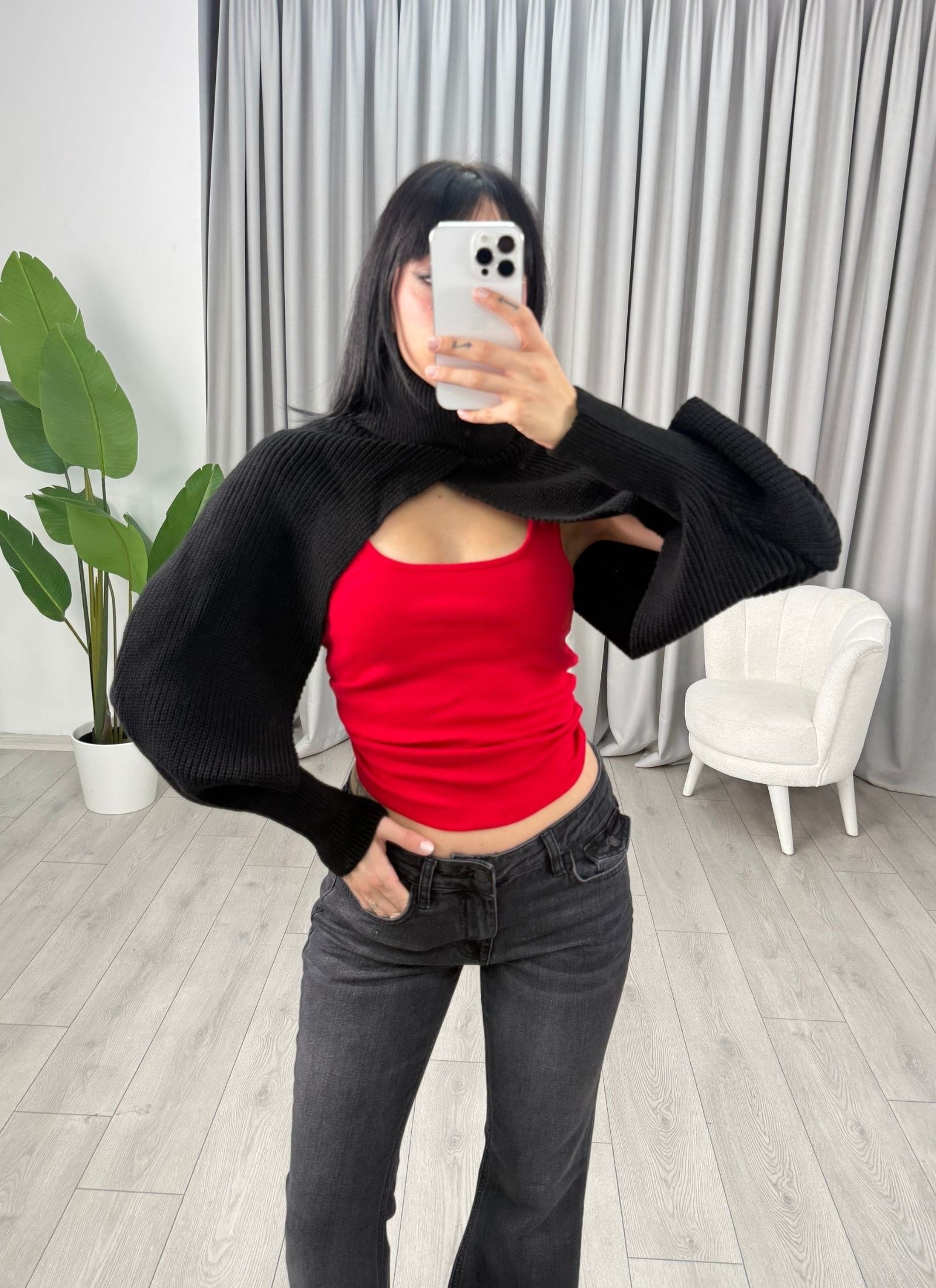 Lova Bolero Kazak Siyah