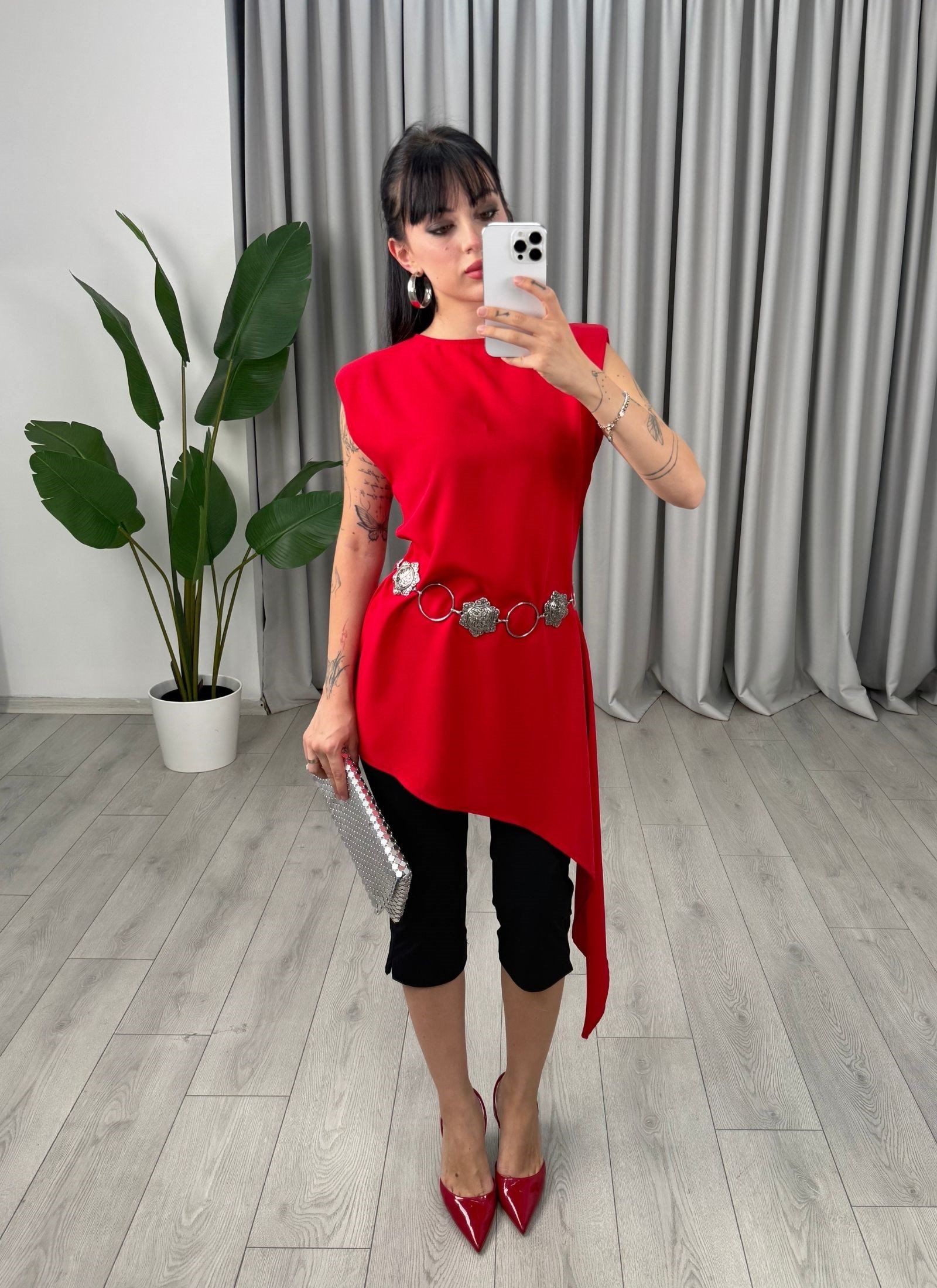 Melani Elbise Kırmızı