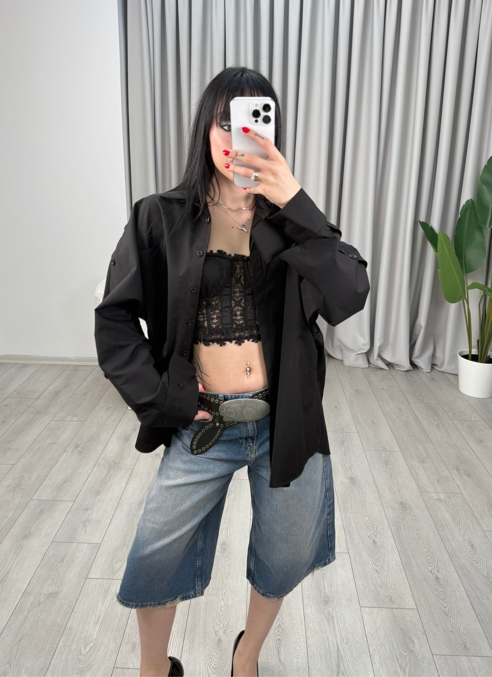 Nora Gömlek Siyah