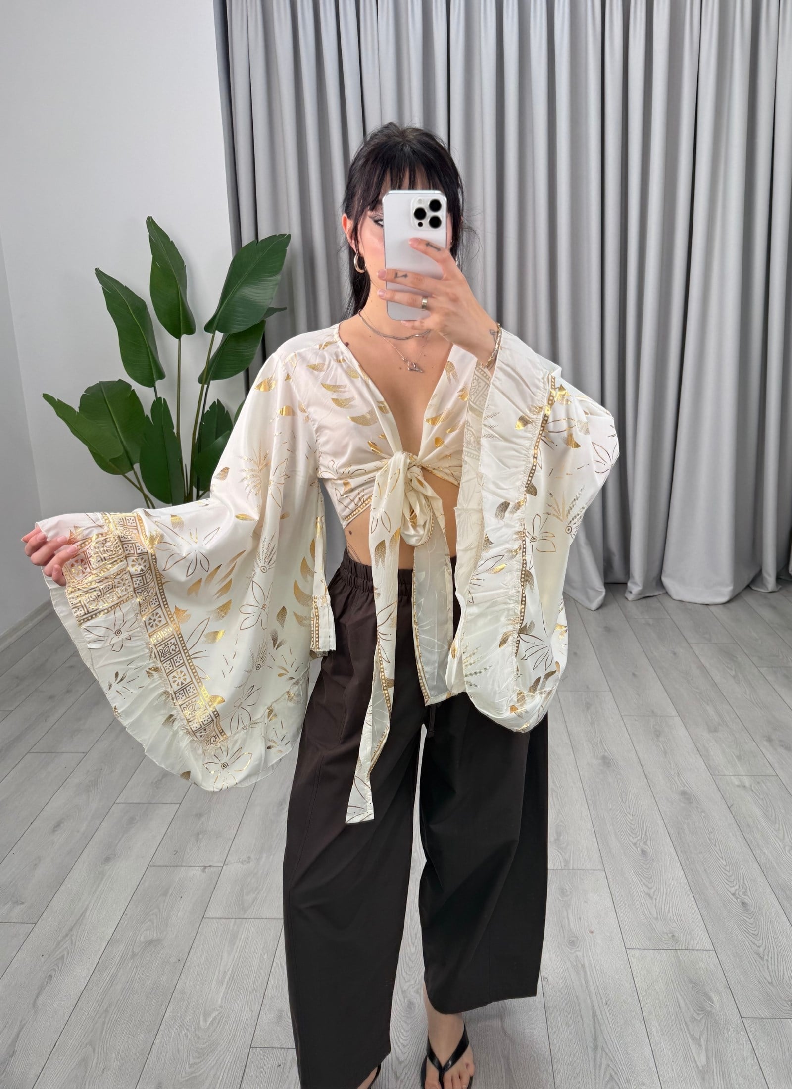 Santorini Bolero Beyaz