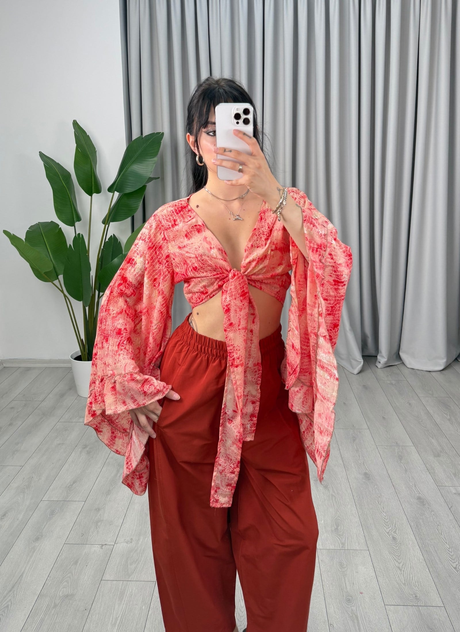 Santorini Bolero Pembe