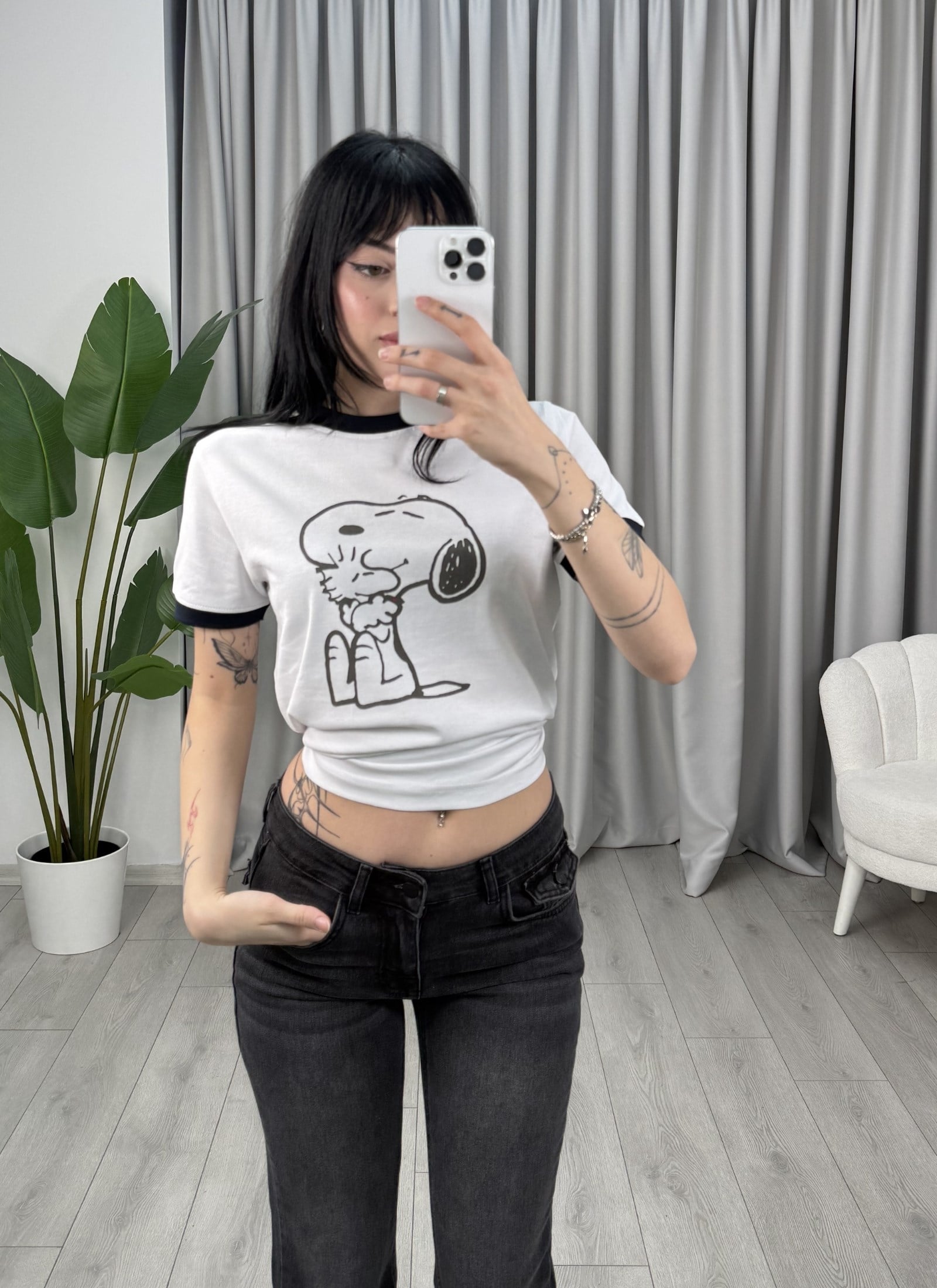 Snoopy Bluz Beyaz