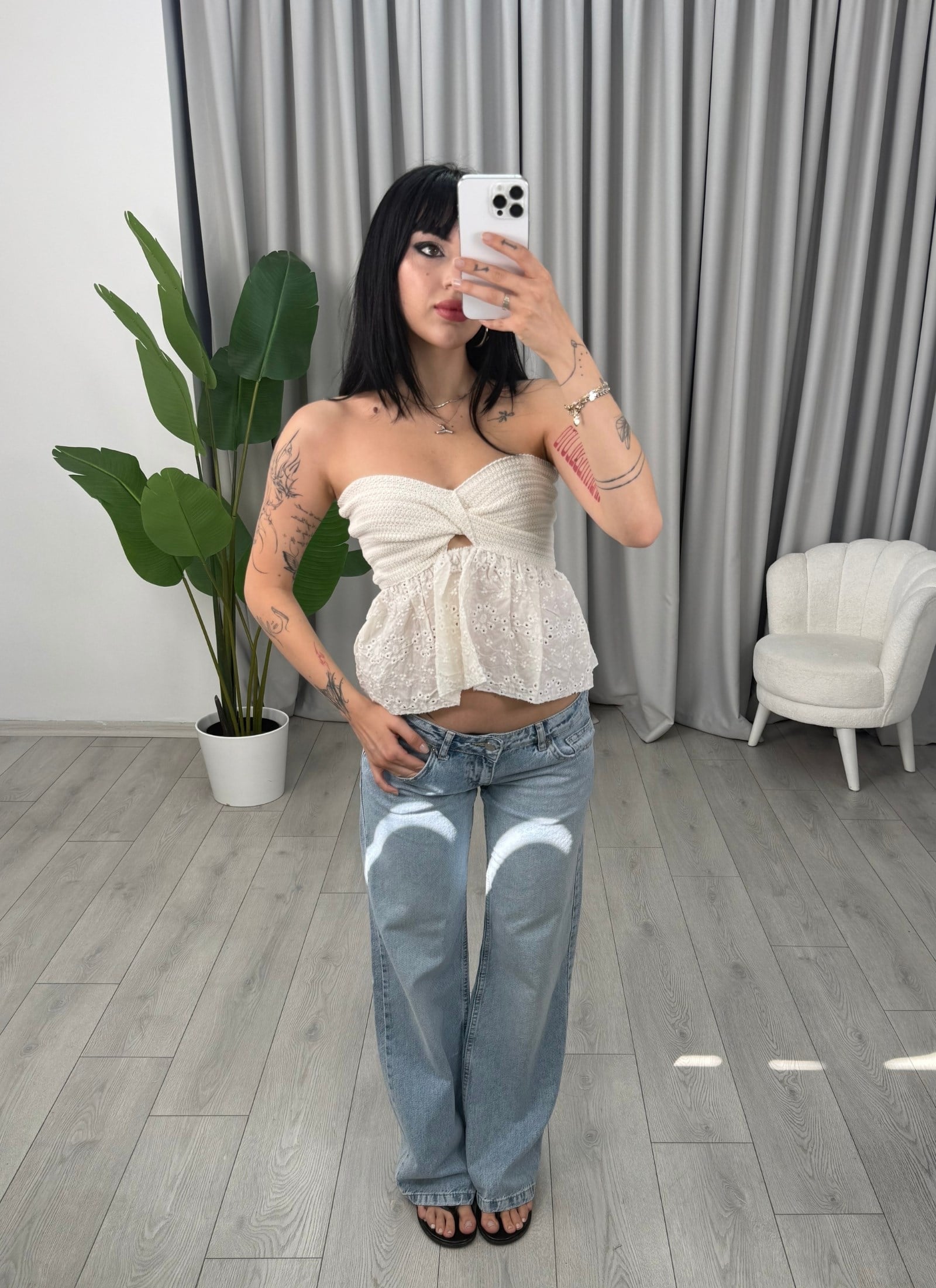 Virelle Bluz Beyaz