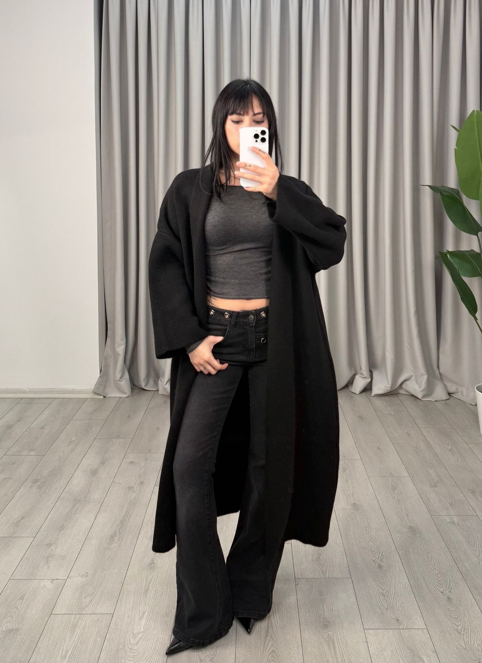Yumi Hırka Siyah