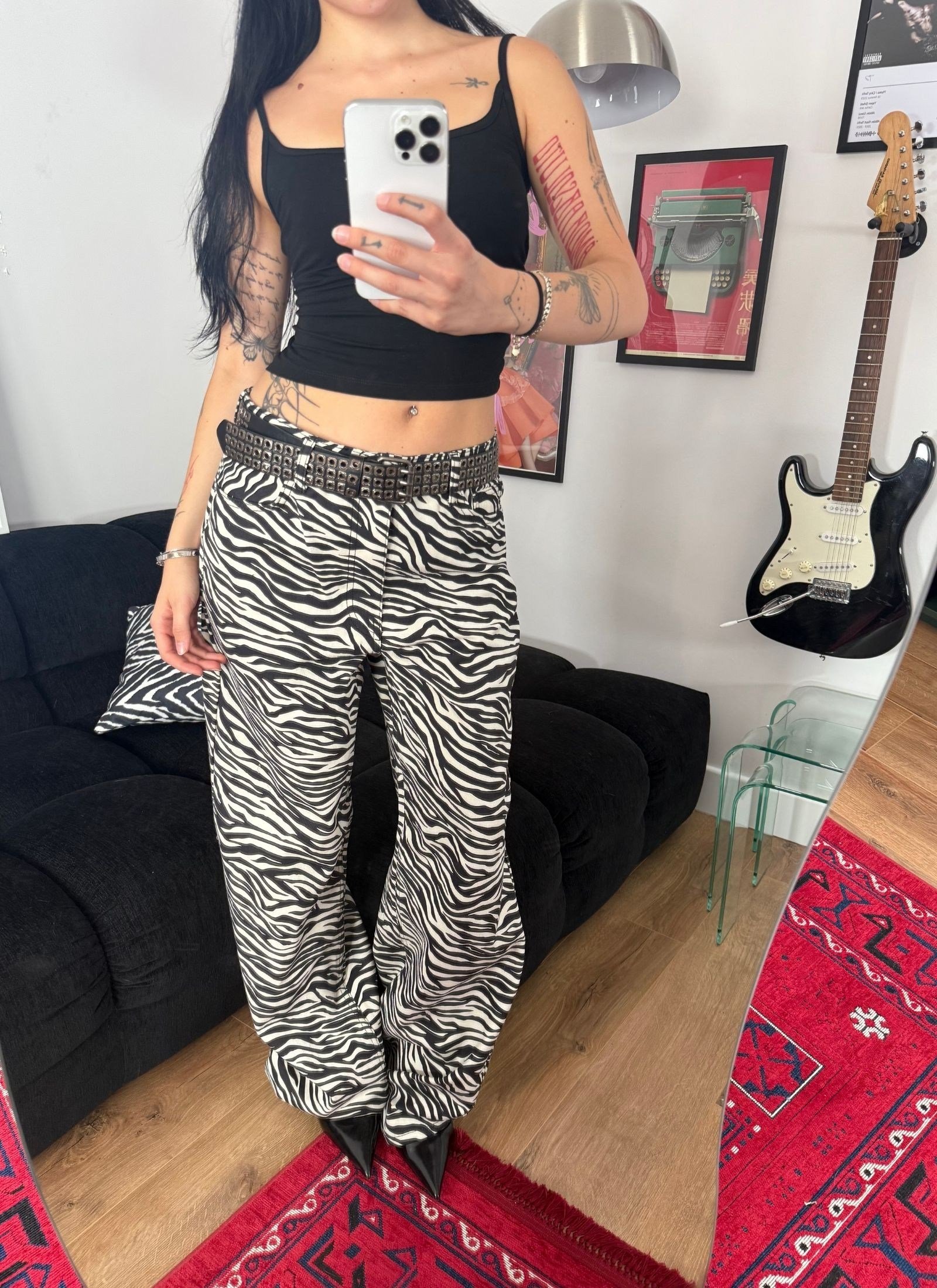 Zebra Jean Siyah