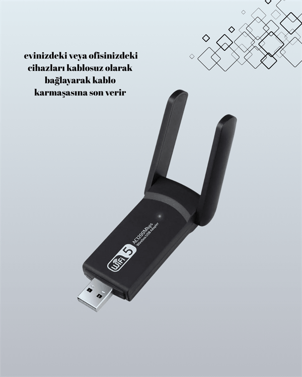 AC1200 USB WiFi Adaptör