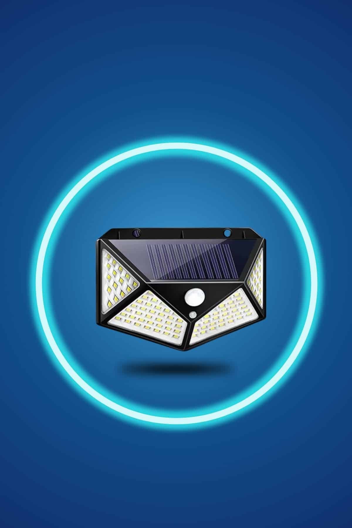 Bahçe Lambası Bahçe Aydınlatma Sensörlü Suya Dayanıklı 100 Led
