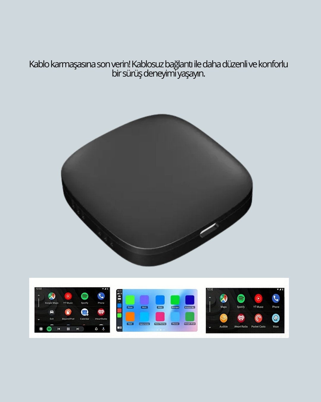 Bluetooth 5.0 Kablosuz Android Auto Araç İçi Adaptör