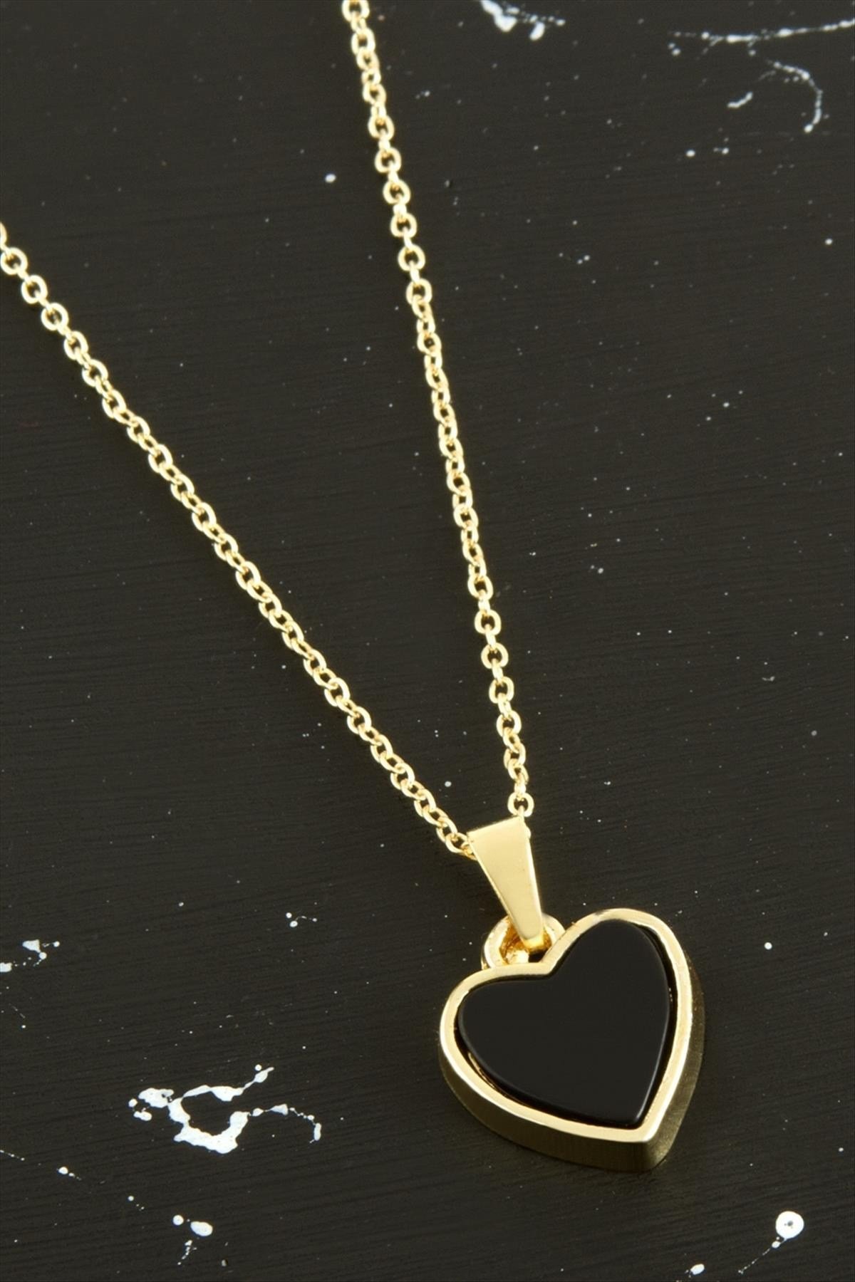 Kalp Polyester Kolye