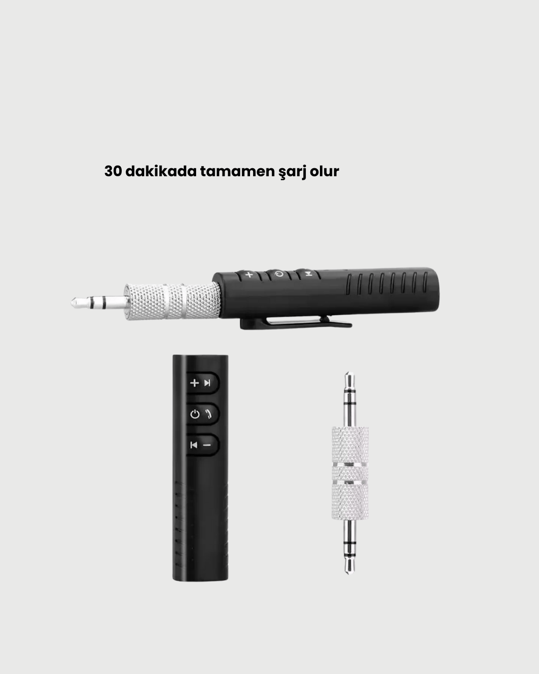 Mini Bluetooth Ses Adaptörü – Hoparlör, Araç Radyosu ve Kulaklık İçin