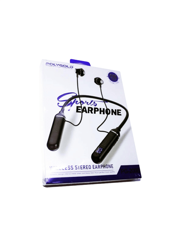 Polygold PG-100 Type-C Şarjlı Bluetooth Kulaklık – Boyun Askılı, Uzun Pil Ömürlü, Mikrofonlu