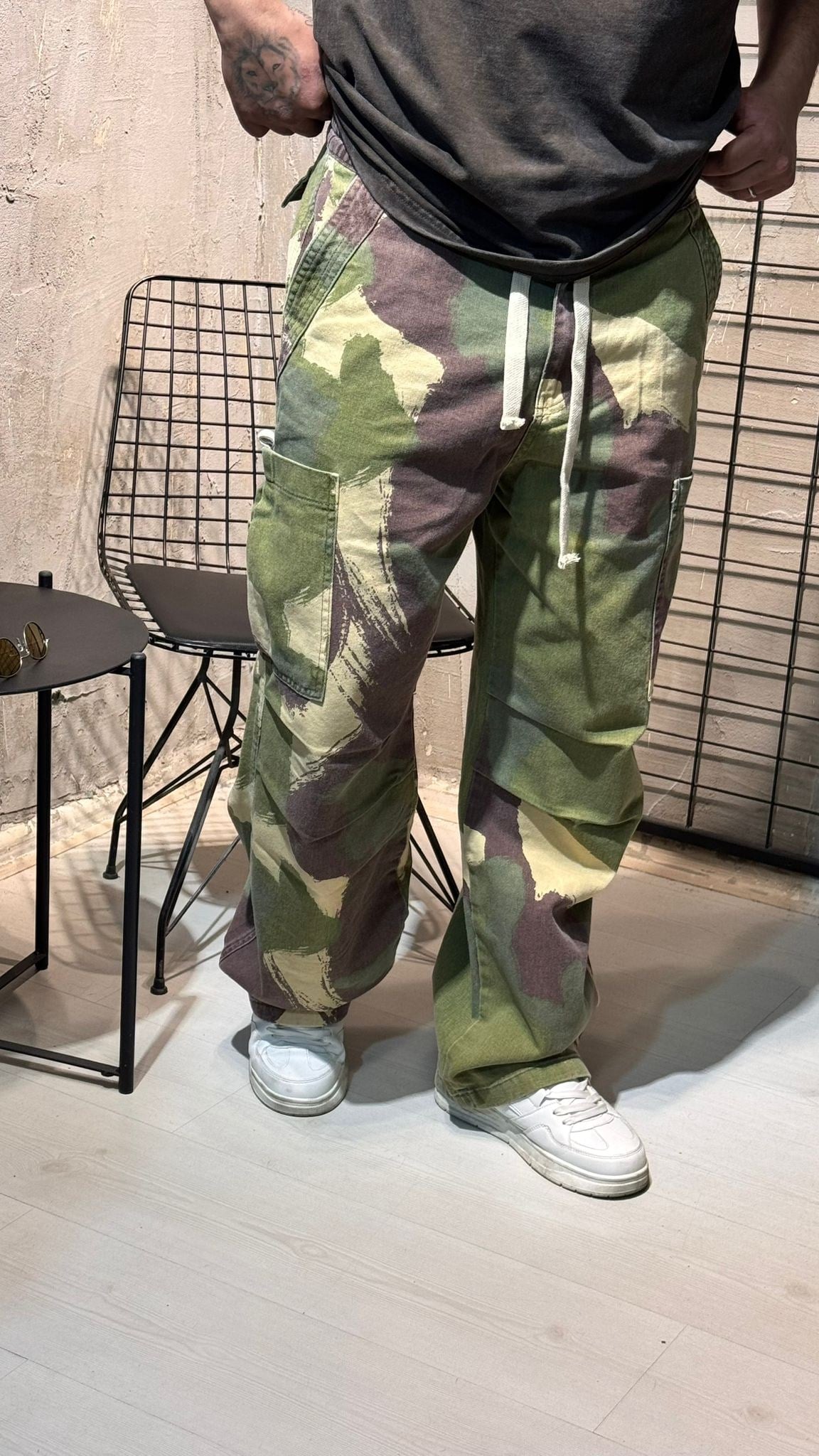 Kamoflaj Kahvrengi Cargo Pantalon