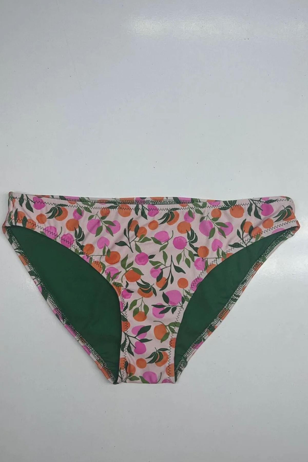 Kadın Renkli Desenli Bikini Altı