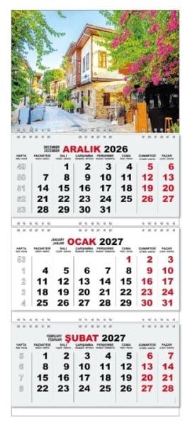 2027 Gemici Duvar Takvimi - Antalya Kaleiçi