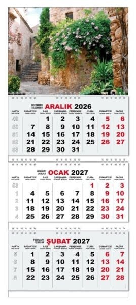 2027 Gemici Duvar Takvimi - Papingo Yunanistan