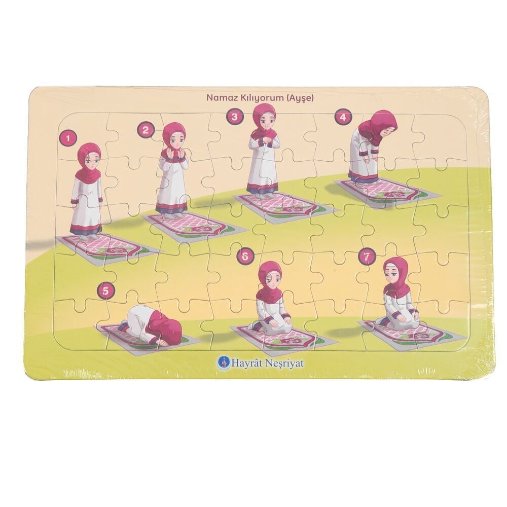 Ayşe Namaz Kılıyor - Yapboz - 28x18