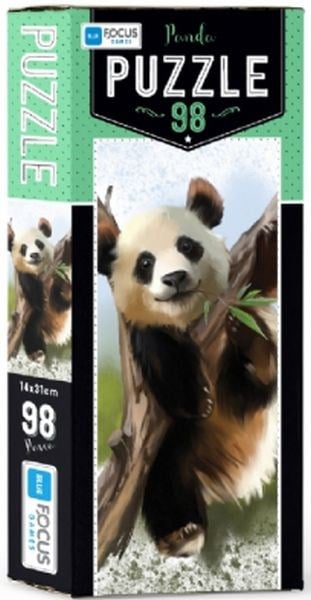 Blue Focus Panda - Puzzle 98 Parça