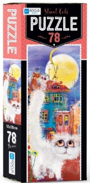 Blue Focus Street Cat - Puzzle 78 Parça