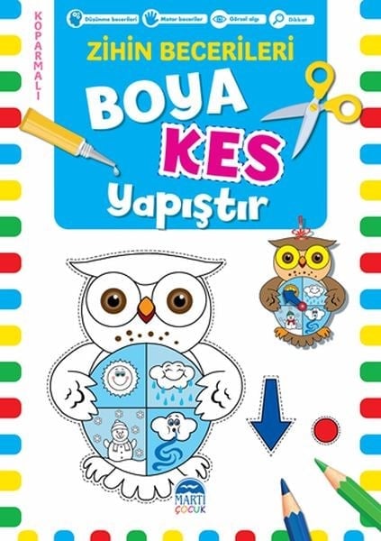 Boya Kes Yapıştır – Zihin Becerileri 5 Yaş