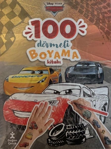 Disney Arabalar –  100 dövmeli Boyama Kitabı