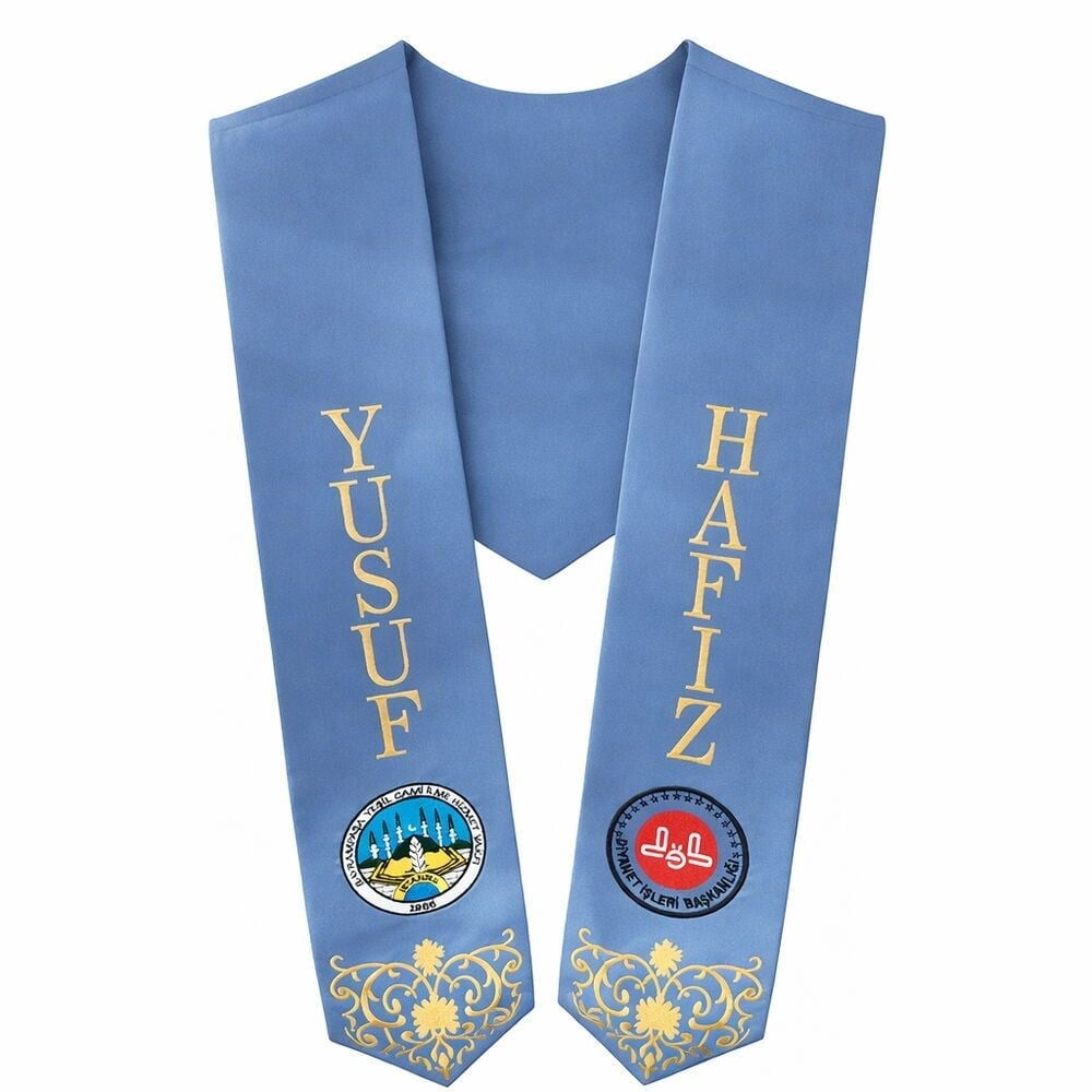 Hafızlık İcazet Merasim Atkısı İndigo