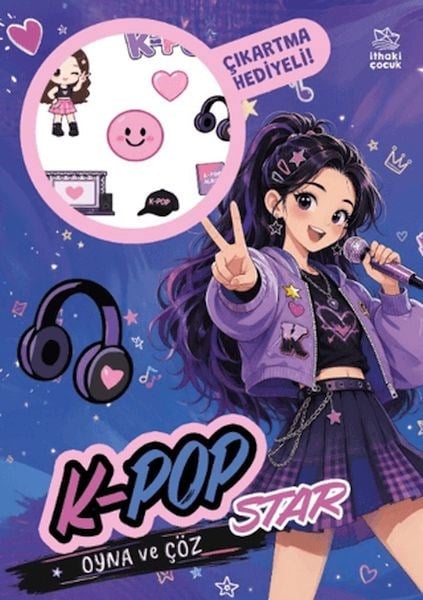 K-Pop Star - Oyna ve Çöz Çıkartmalı Etkinlik Kitabı