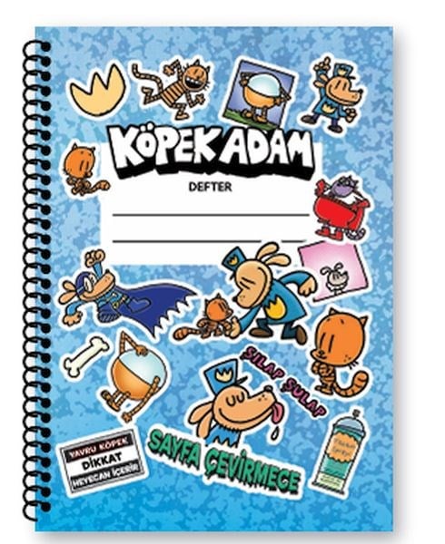 Köpek Adam Çizgili Defter-4