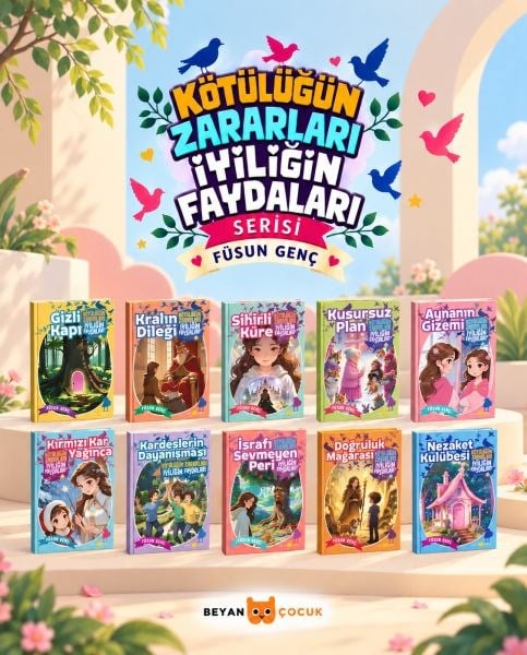Kötülüğün Zararları İyiliğin Faydaları Seris Takım (10 Kitap)