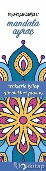 Mandala Ayraç Mavi
