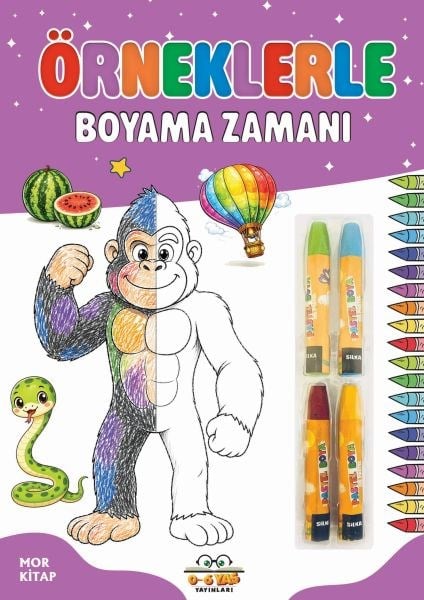 Örneklerle Boyama Zamanı - Mor Kitap
