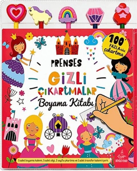 Prenses Gizli Çıkartmalar Boyama Kitabı
