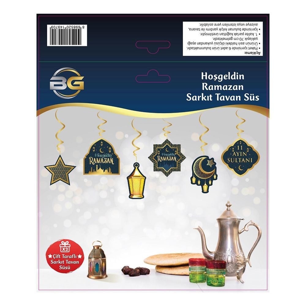 Ramazan Süsü Hoşgeldin Ramazan Sarkıt Tavan Süs Ramadan Kerim