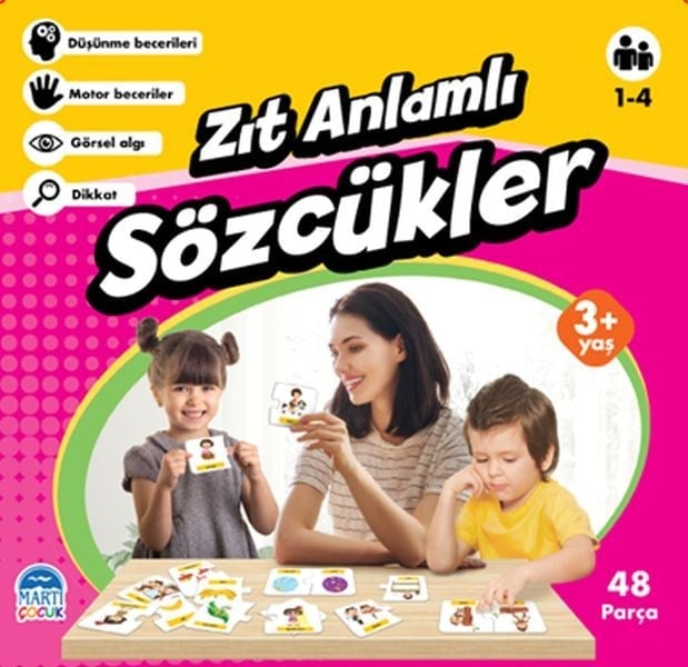Zıt Anlamlı Sözcükler - Eğitici Yapboz - 48 Parça