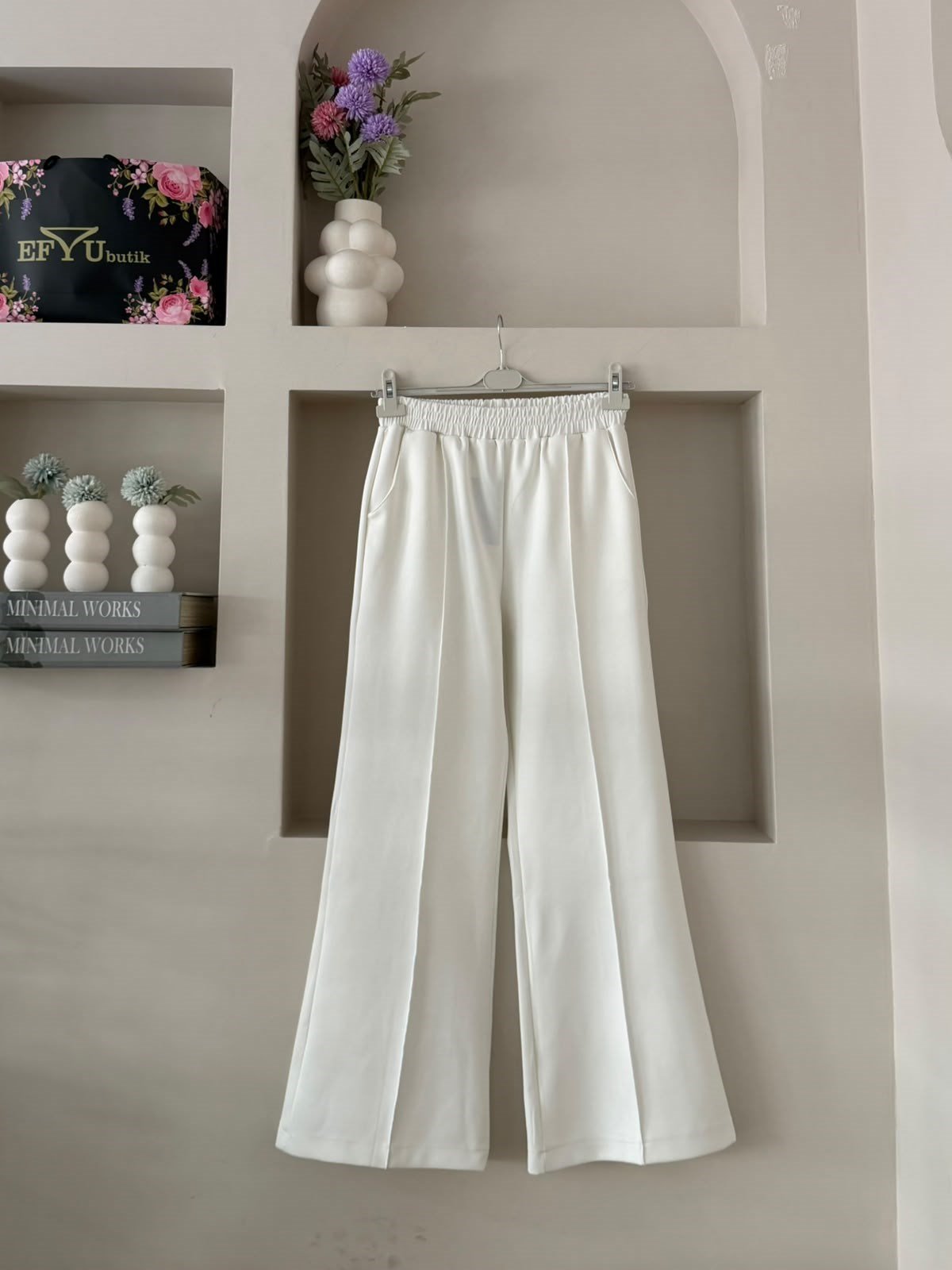 Beli Lastikli Scuba Pantalon