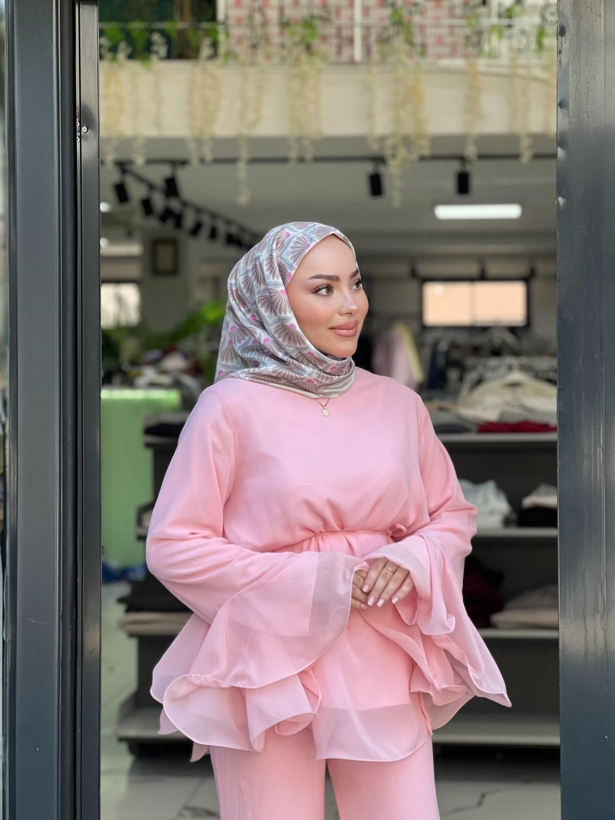 Boho Etnik Desenli Eşarp