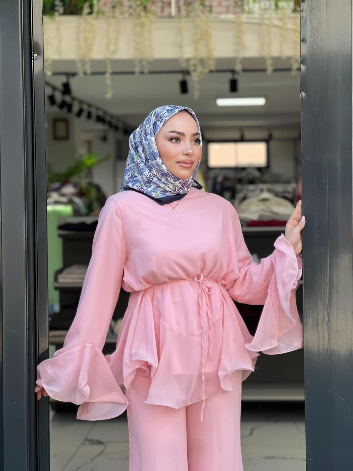 Boho Etnik Desenli Eşarp
