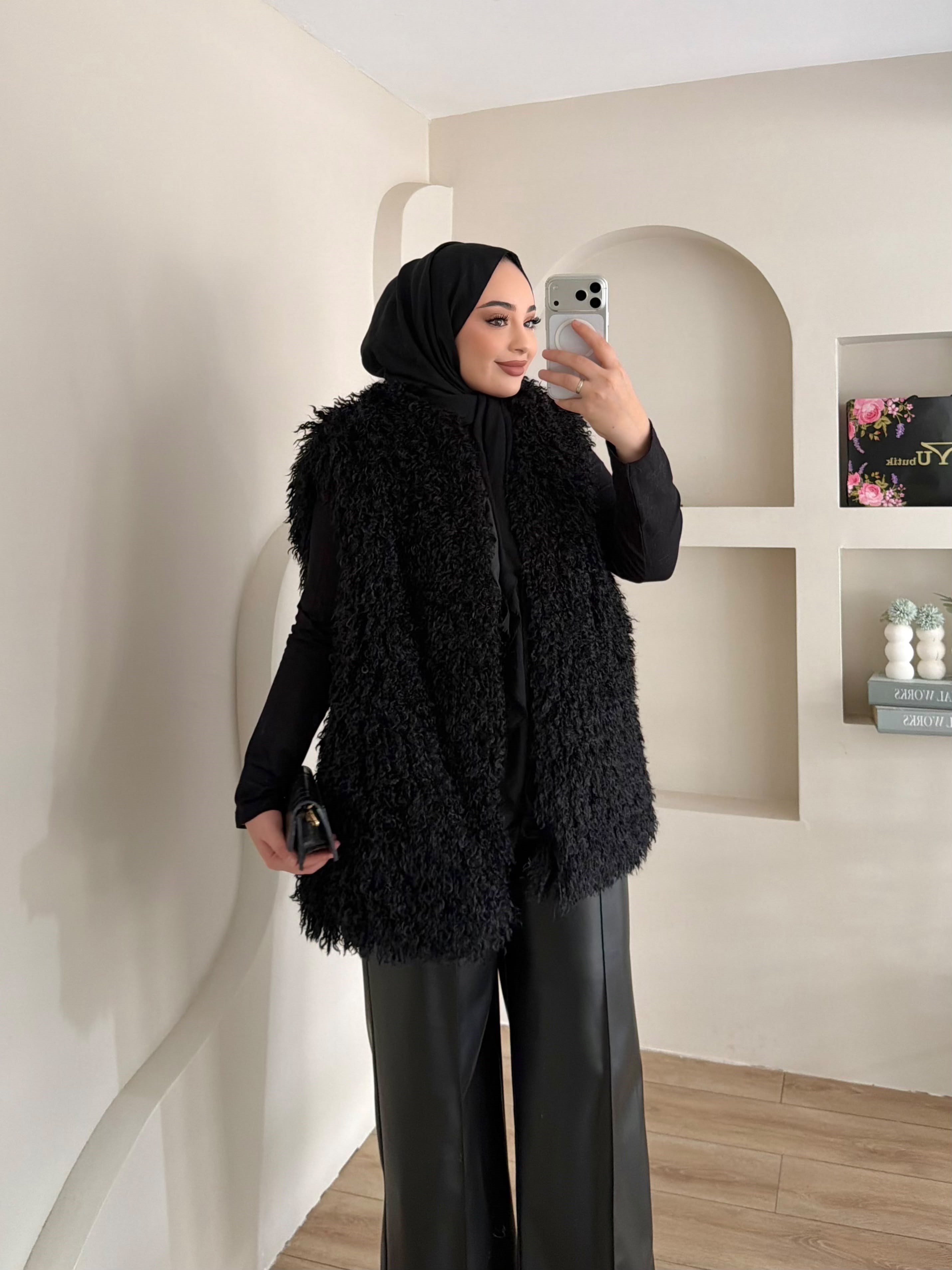 Curly Peluş Yelek