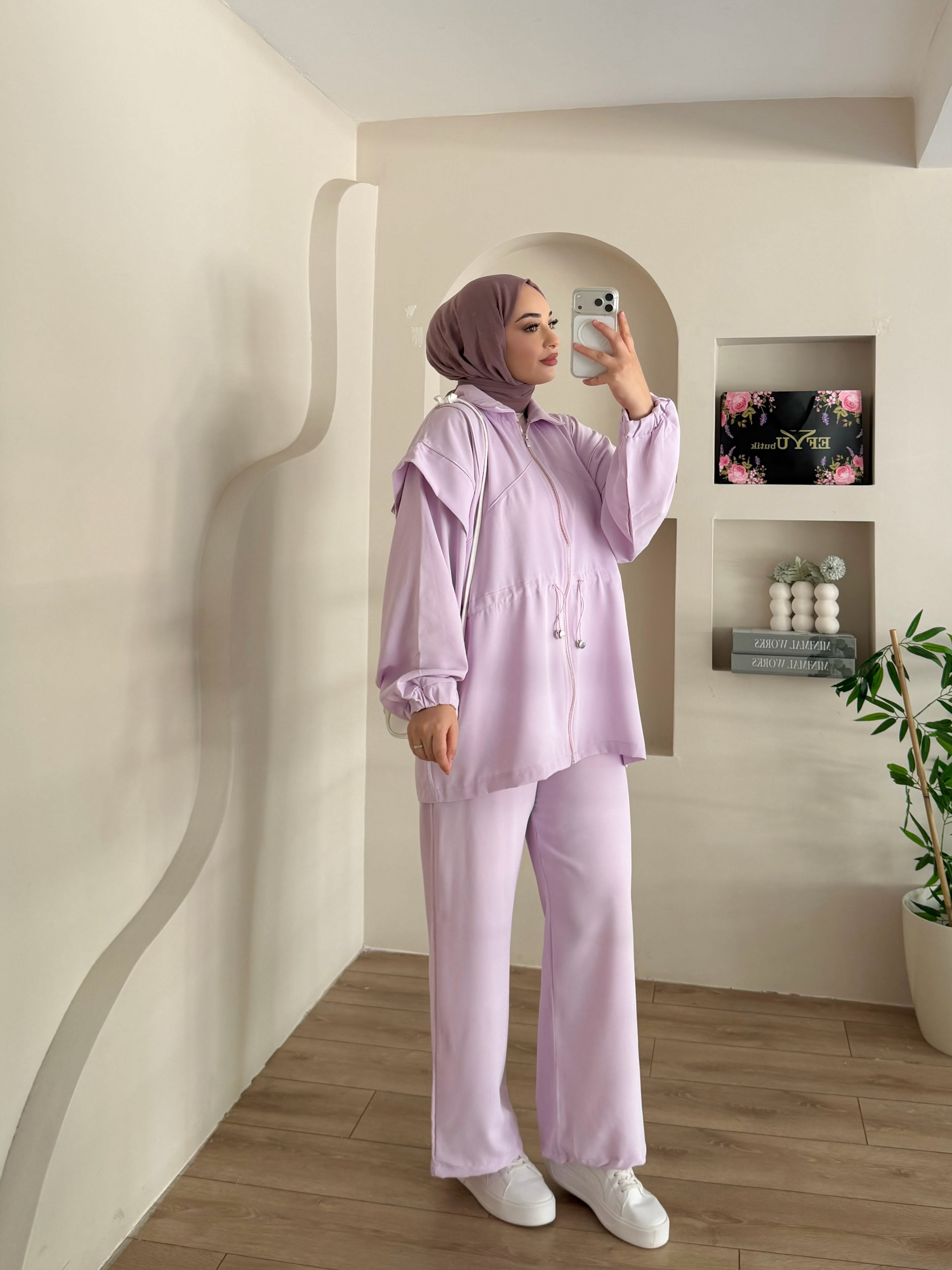 Hanna Fermuarlı İkili Takım