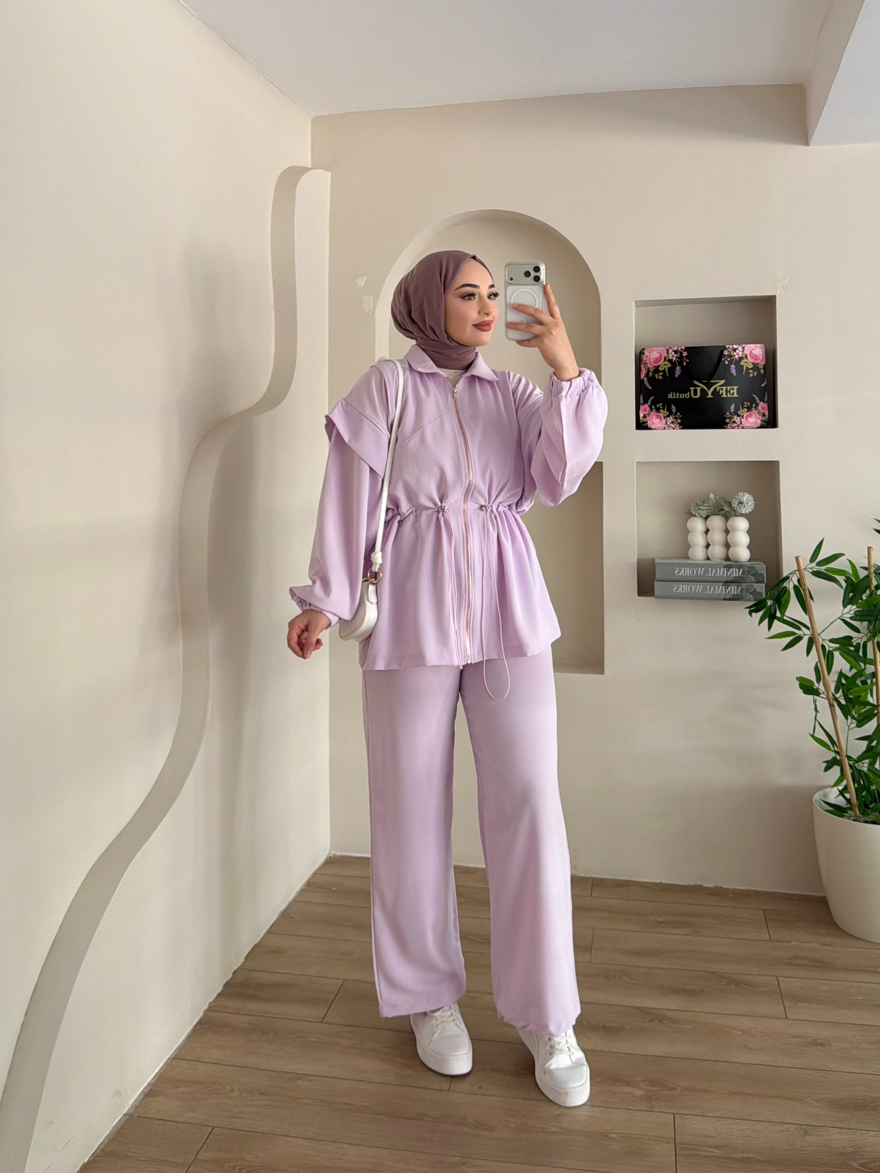 Hanna Fermuarlı İkili Takım