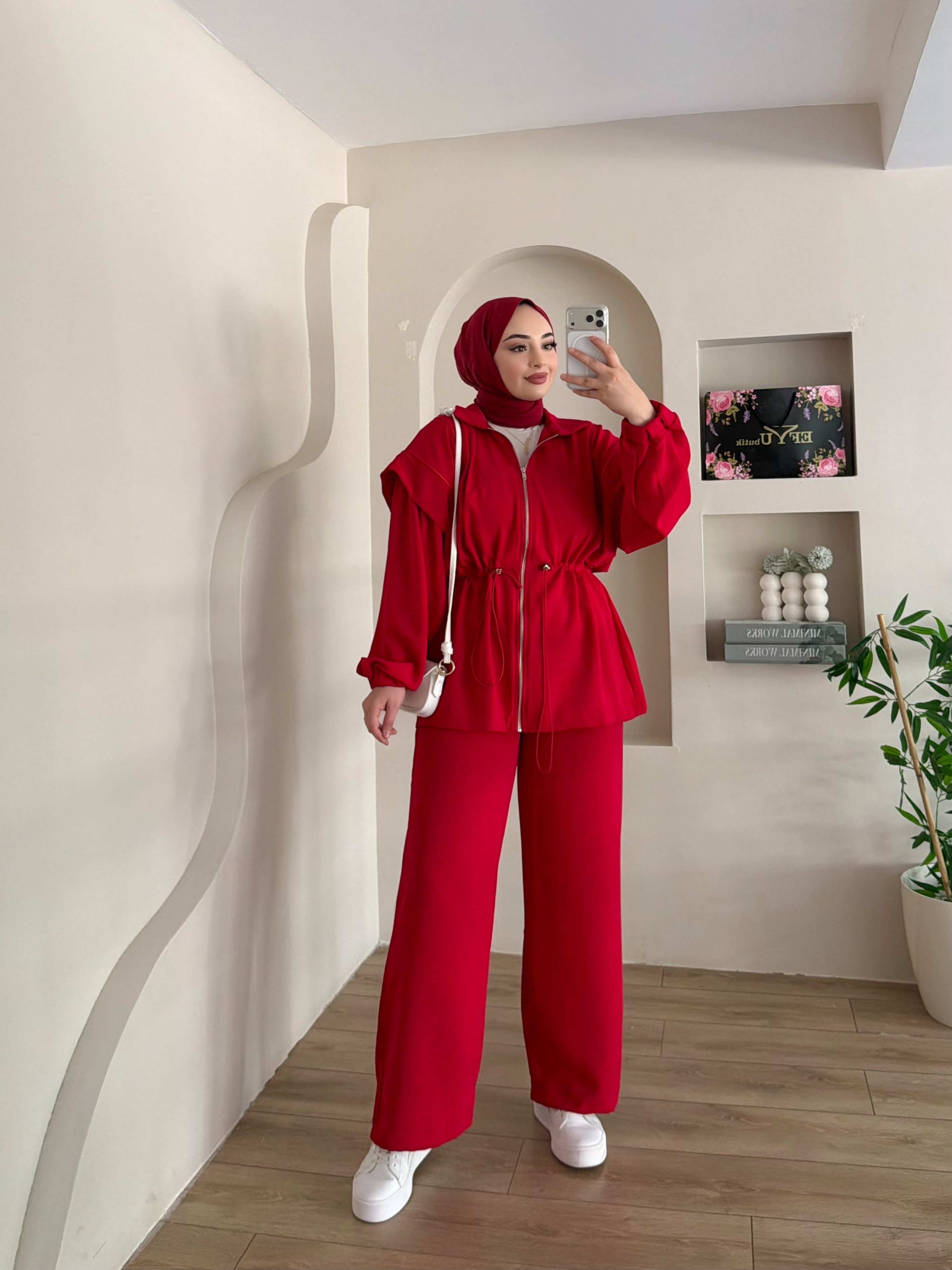 Hanna Fermuarlı İkili Takım