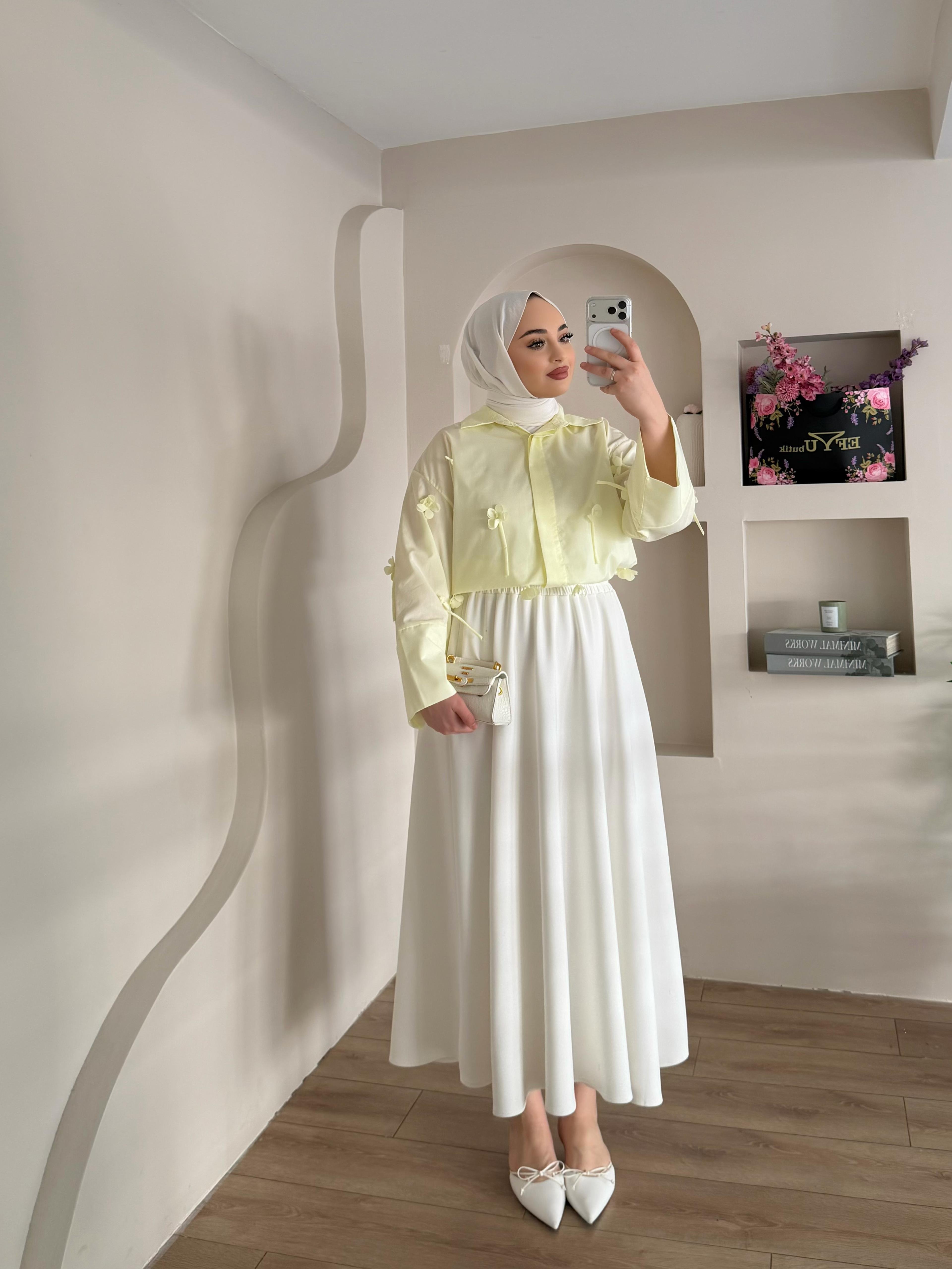 Ines Çiçekli Gömlek