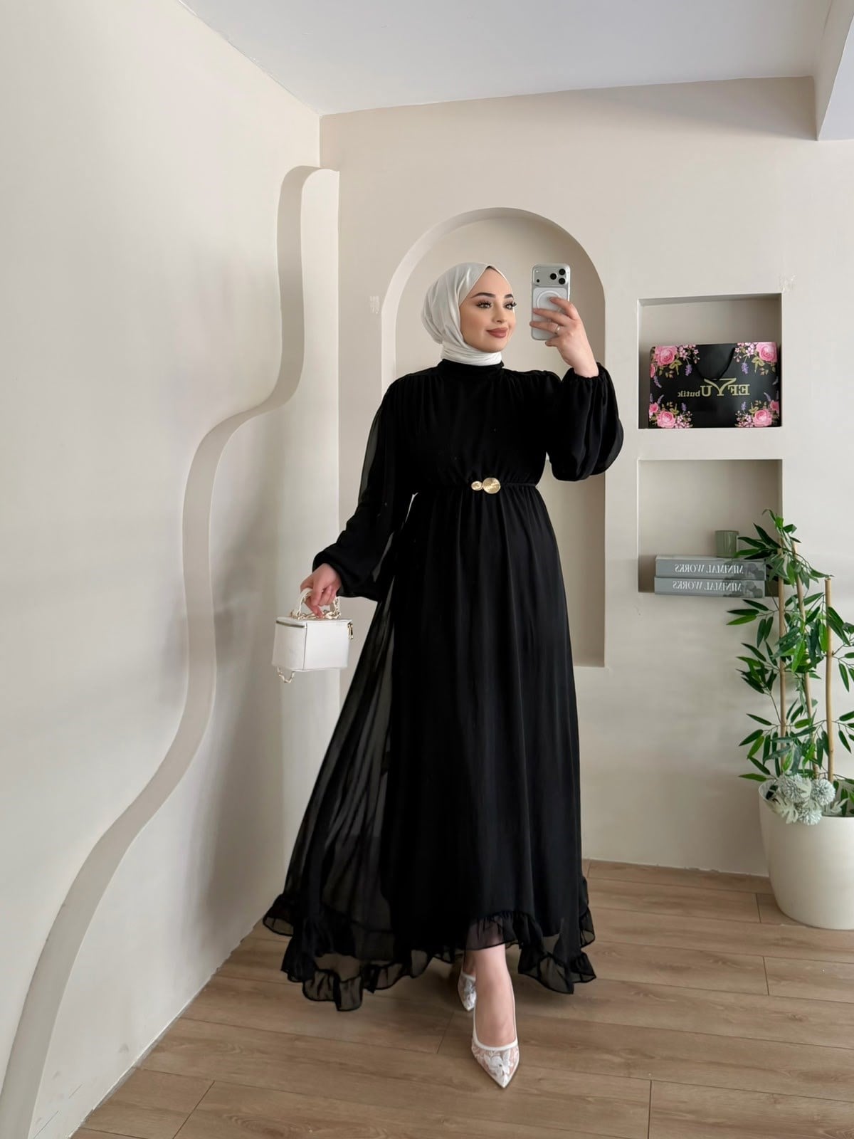 Lidya Şifon Elbise