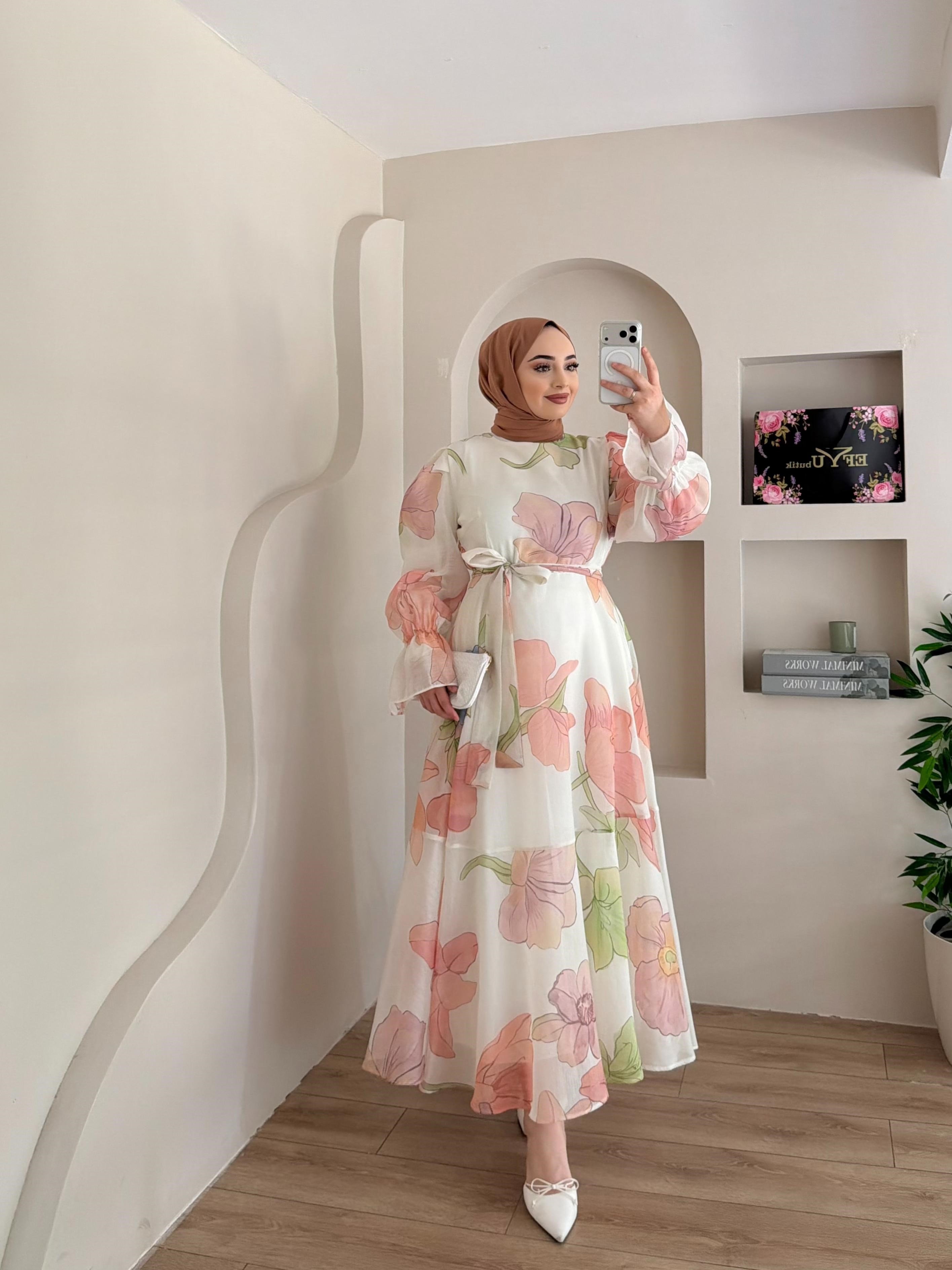 Lilyum Seyyar Kuşaklı Elbise
