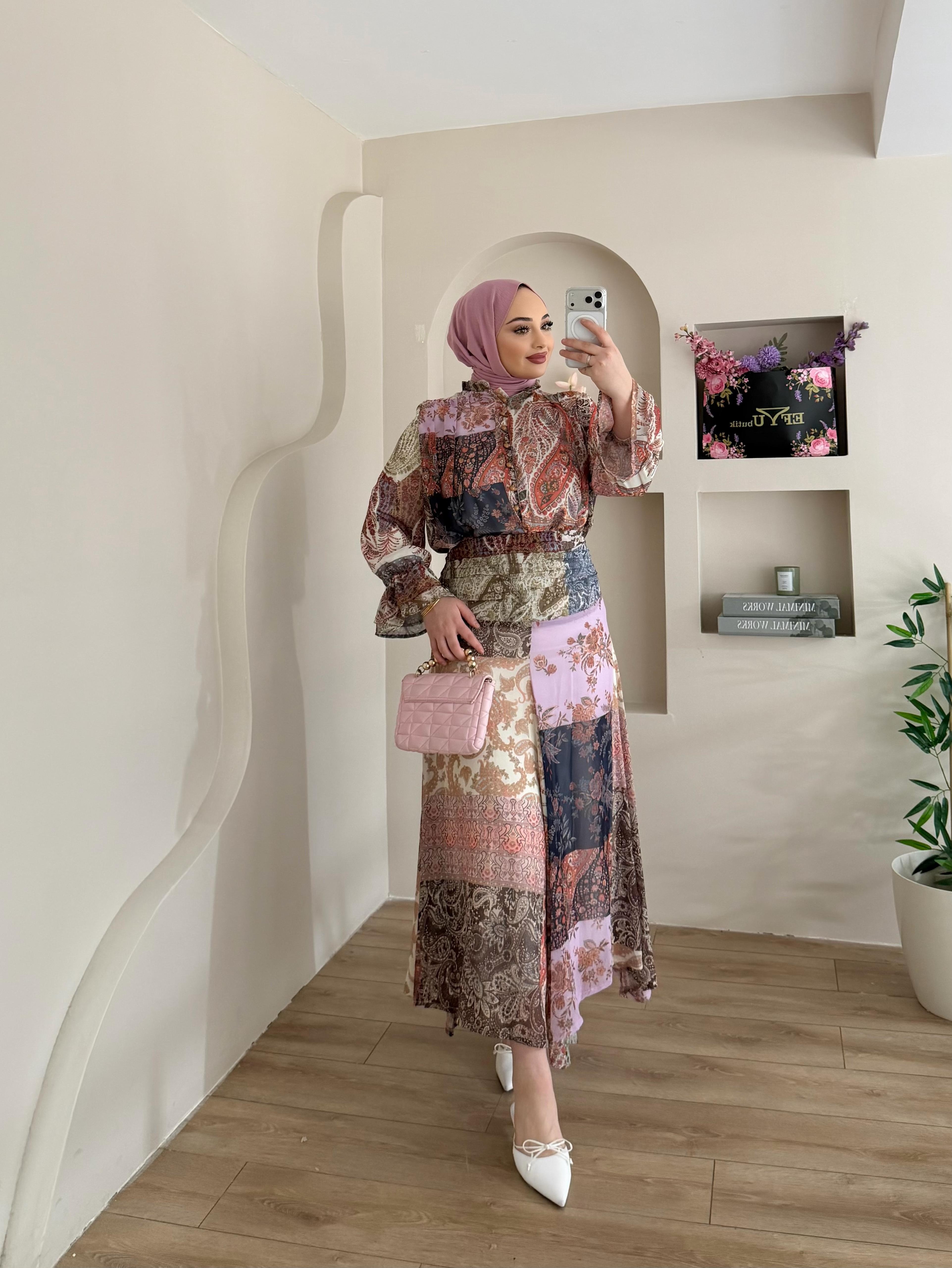 Luisa Etnik Desen Etekli Takım