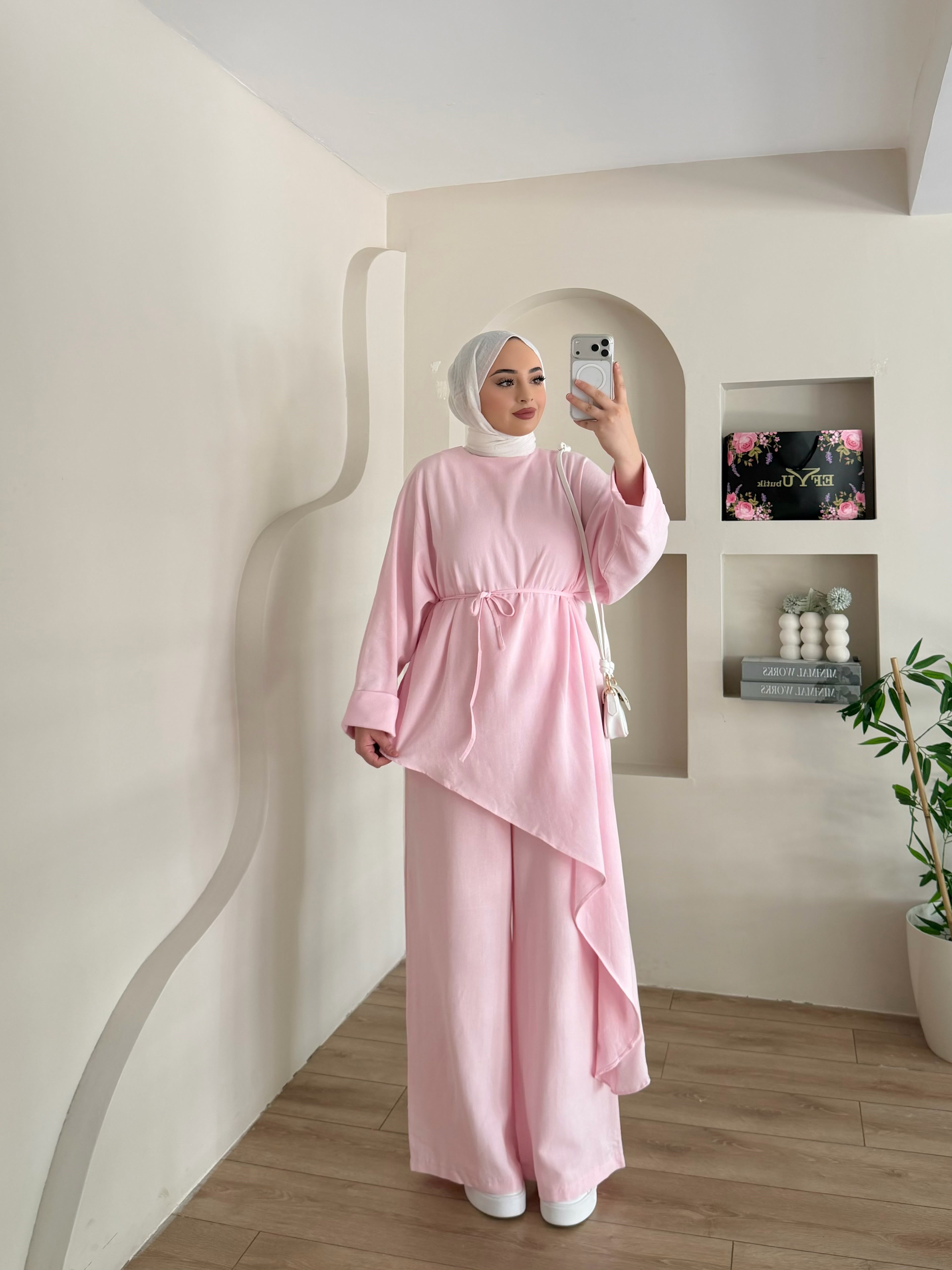 Masha Asimetrik Kesim Pantalolu Takım