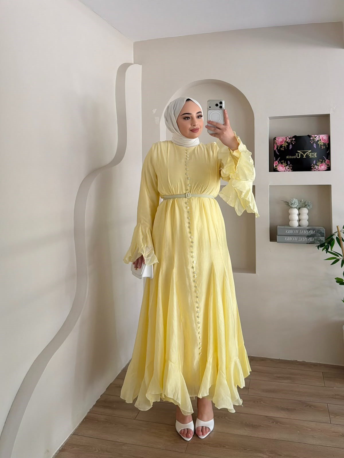 Maysa Volan Detaylı Elbise