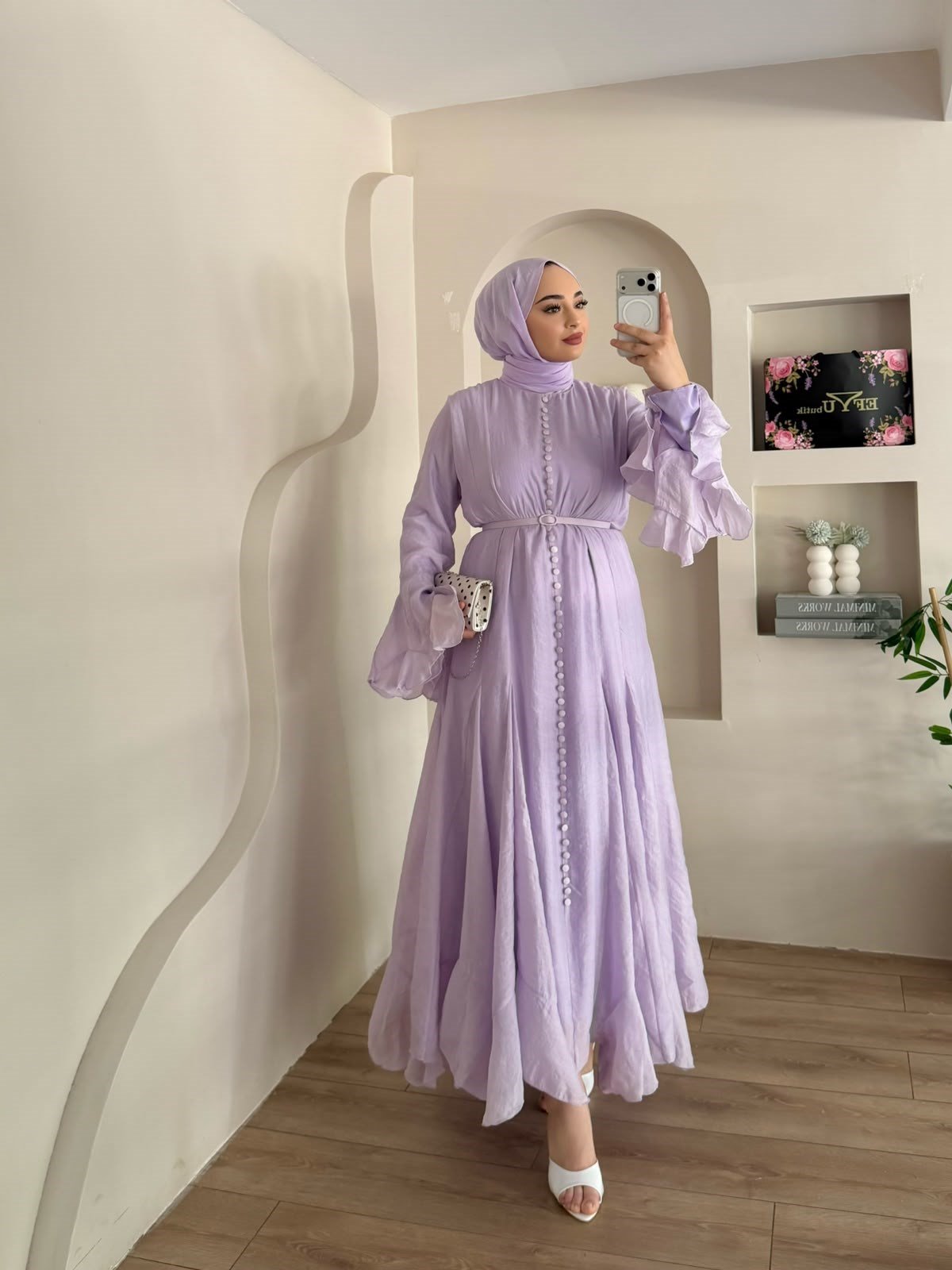 Maysa Volan Detaylı Elbise