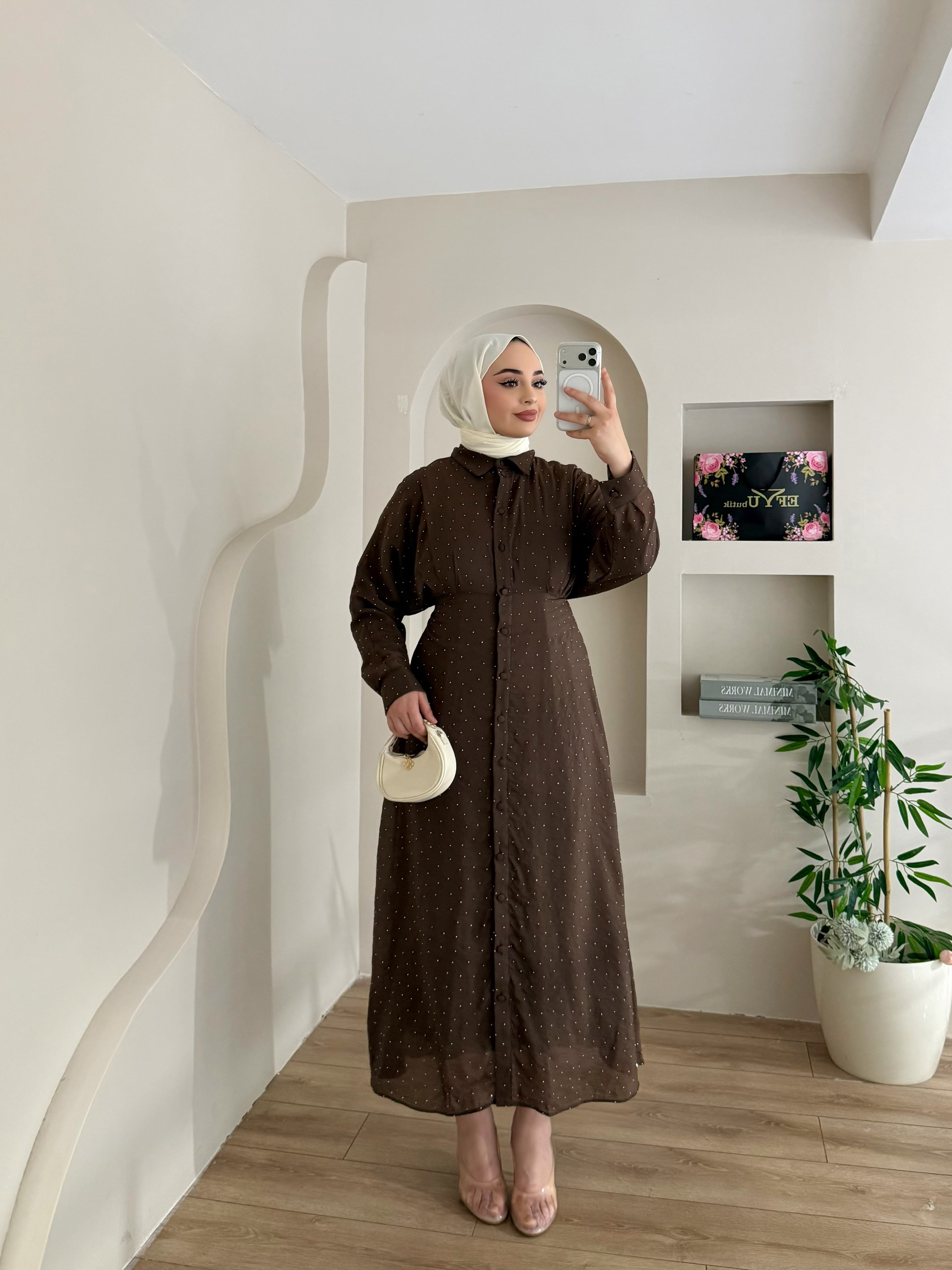 Monica Taşlı Elbise
