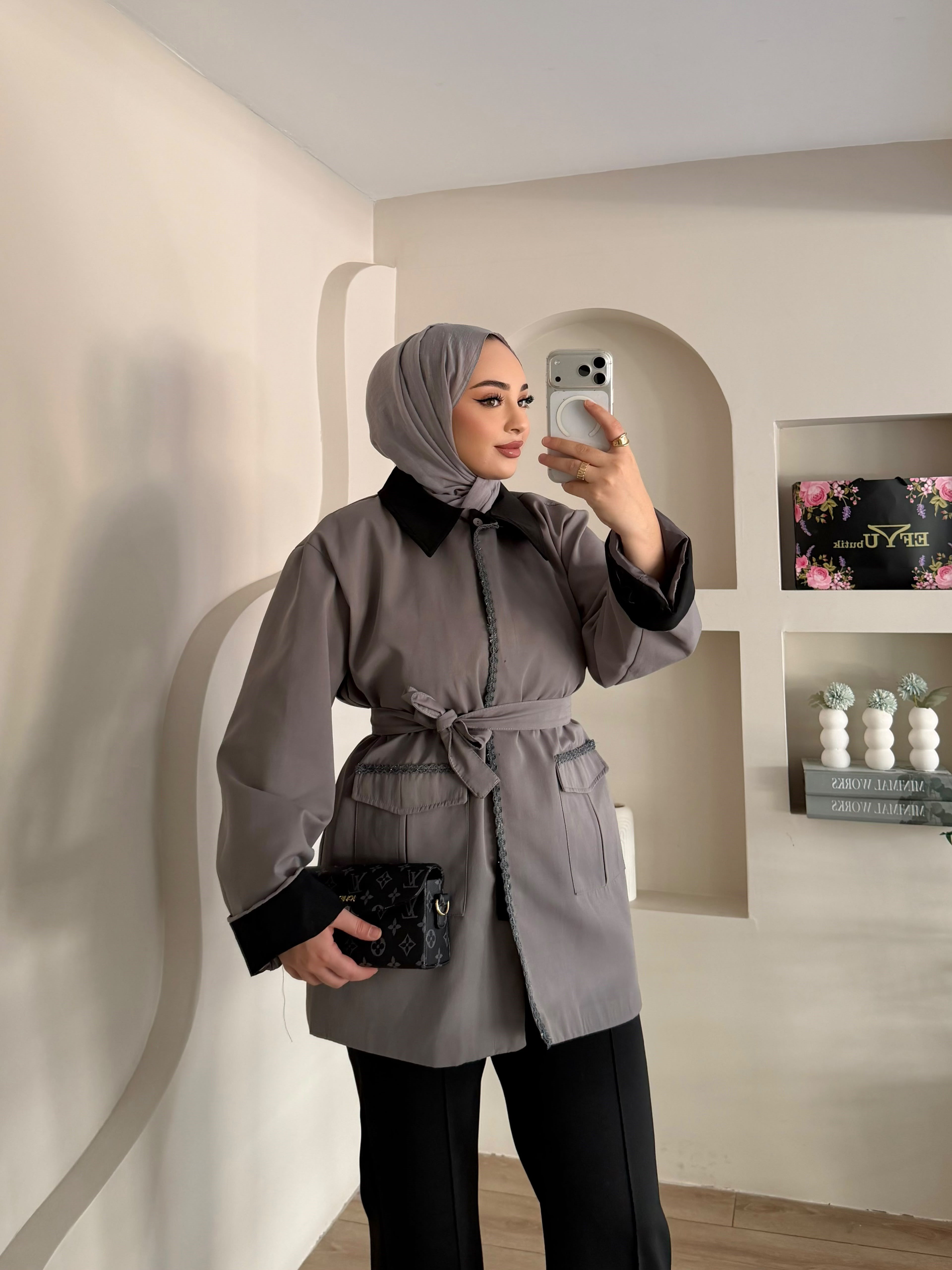 Slina Kemer Detay Trençkot