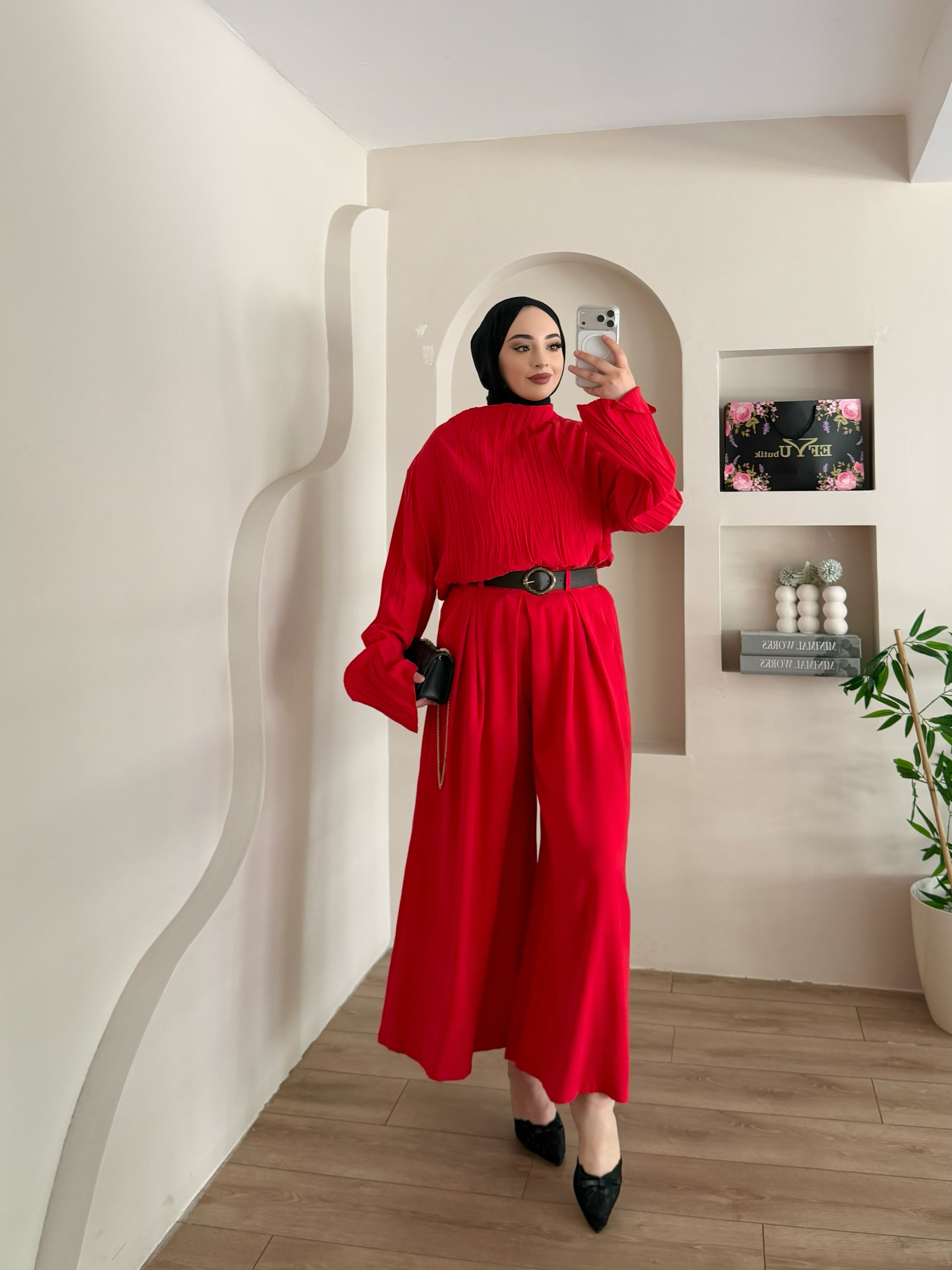York Kemerli Pantalon Takım 